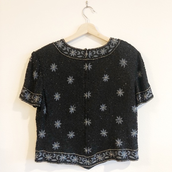 Vintage Beaded Côte d’Azur Top - Picture 3 of 5